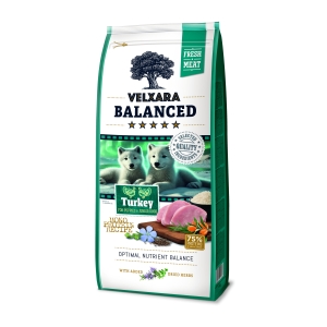 Velxara balaneced kutsikatele värske kalkunilihaga  750g