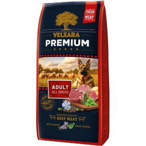 Velxara PREMIUM täisk.koertele veisega  12kg