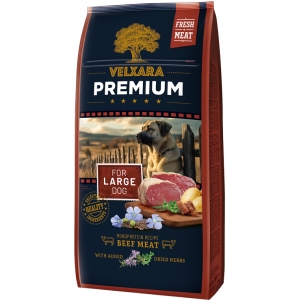 Velxara premium LARGE täisk.koertele veisega  12kg
