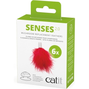 Сменные перья для игрушки Catit Senses 2.0 Mushroom 6шт