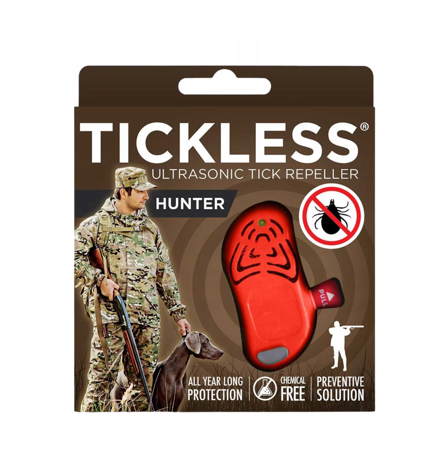 TICKLESS HUNTER Ультразвуковой отпугиватель паразитов, оранжевый