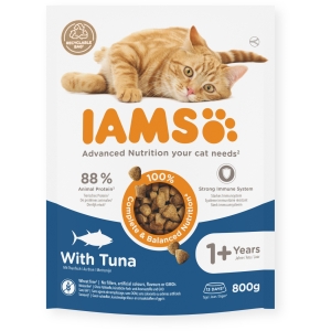 Полноценный сухой корм IAMS CAT Adult с тунцом 800 г для кошек