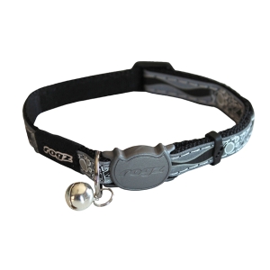 Kassi kaelarihm Rogz Nightcat must Paws 11mm-3/8
