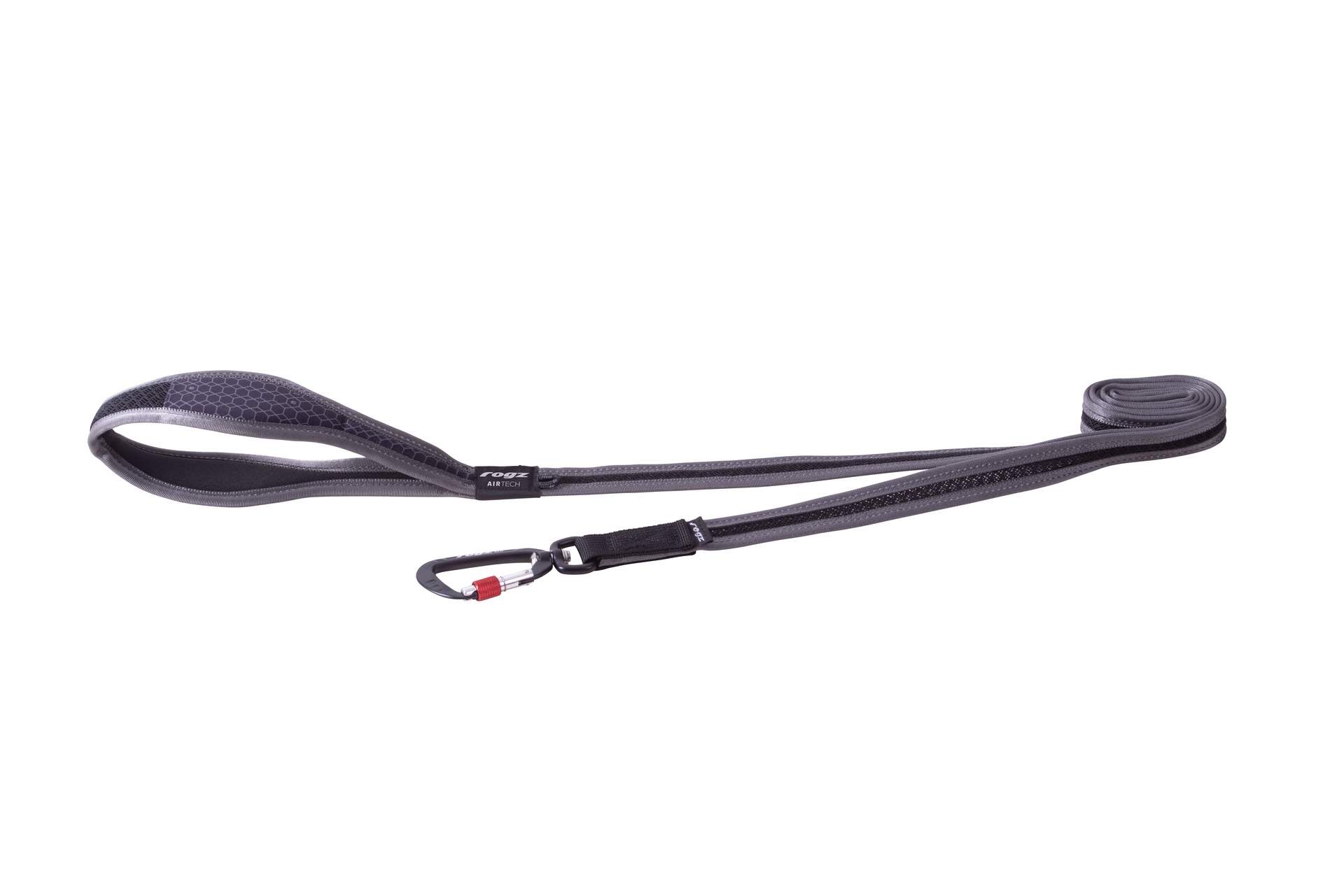 Поводок Rogz Air Tech M 1,8м, Platinum Grey