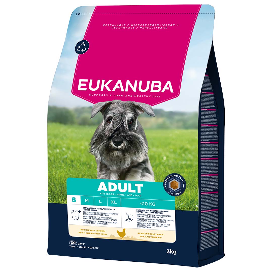 EUKANUBA Adult с курицей мелким собакам 3 кг