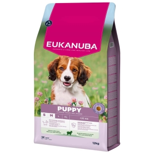 EUKANUBA Puppy с бараниной и рисом мелким и средним собакам 12 кг