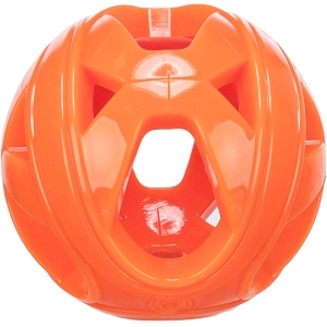 Игрушка для собак Сотовый мяч, TPE, ø 6 см, оранжевый