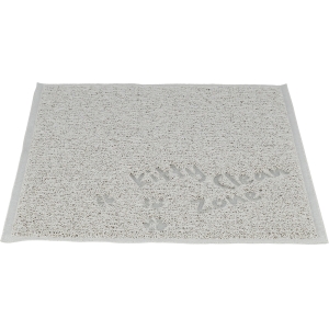 Kassi tualeti käpamatt, PVC, 37 x 45 cm, helehall