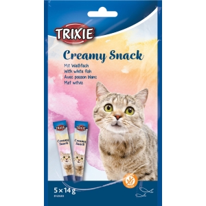 Лакомство для кошек Creamy Snack с рыбой, 5 × 14 г