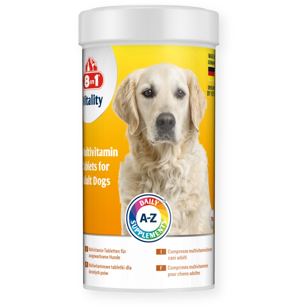 Пищевая добавка для собак 8in1 Vitality Multi Витамин для взрослых собак 70 таблеток