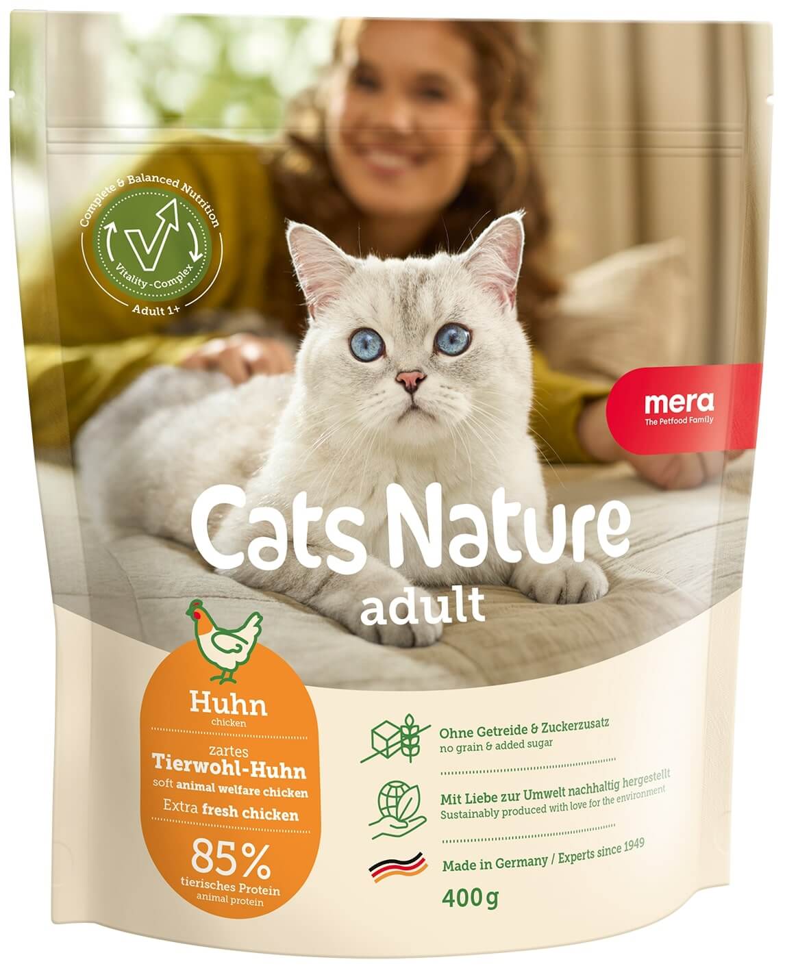 Mera Cats Nature Adult kuivtoit kassidele kanaga 400g