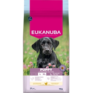 EUKANUBA Puppy kanalihaga suurtele koertele 15 kg