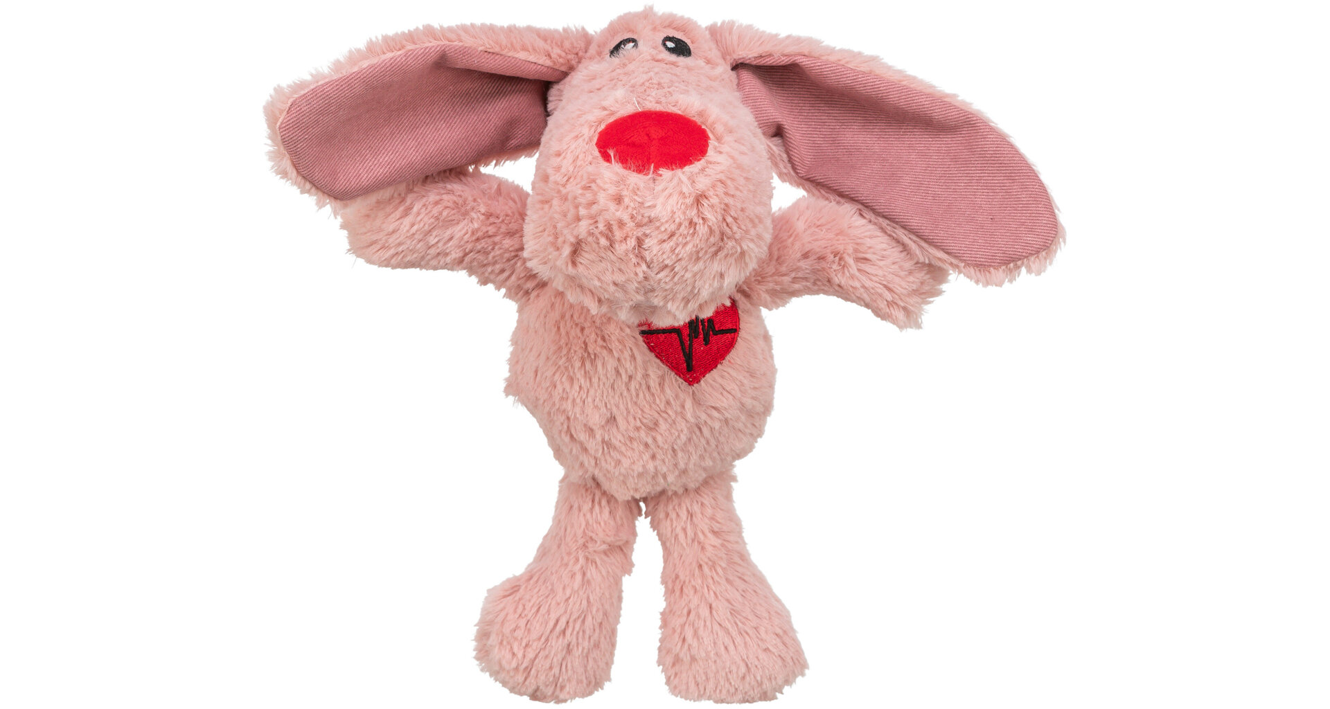 Игрушка для собак Собака, плюш, 28 см, розовая