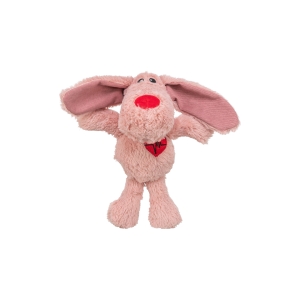 Игрушка для собак Собака, плюш, 28 см, розовая