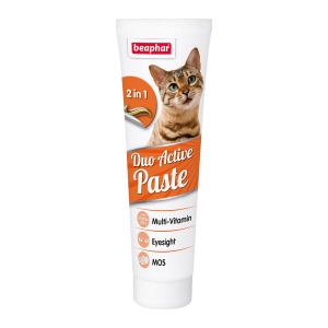Beaphar Cat Duo Active Paste 2 in1 витаминная паста для кошек 100 г
