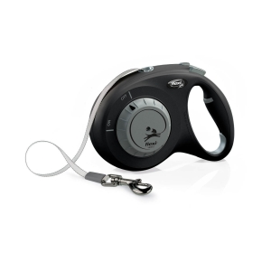 Поводок flexi Select 7м Лента черный/темно-серый