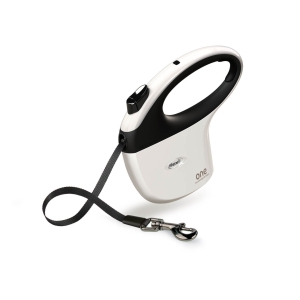 Поводок flexi One for All S 5m Лента белый/чёрный