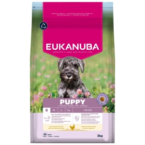 EUKANUBA Puppy kanalihaga väikestele koertele 3 kg