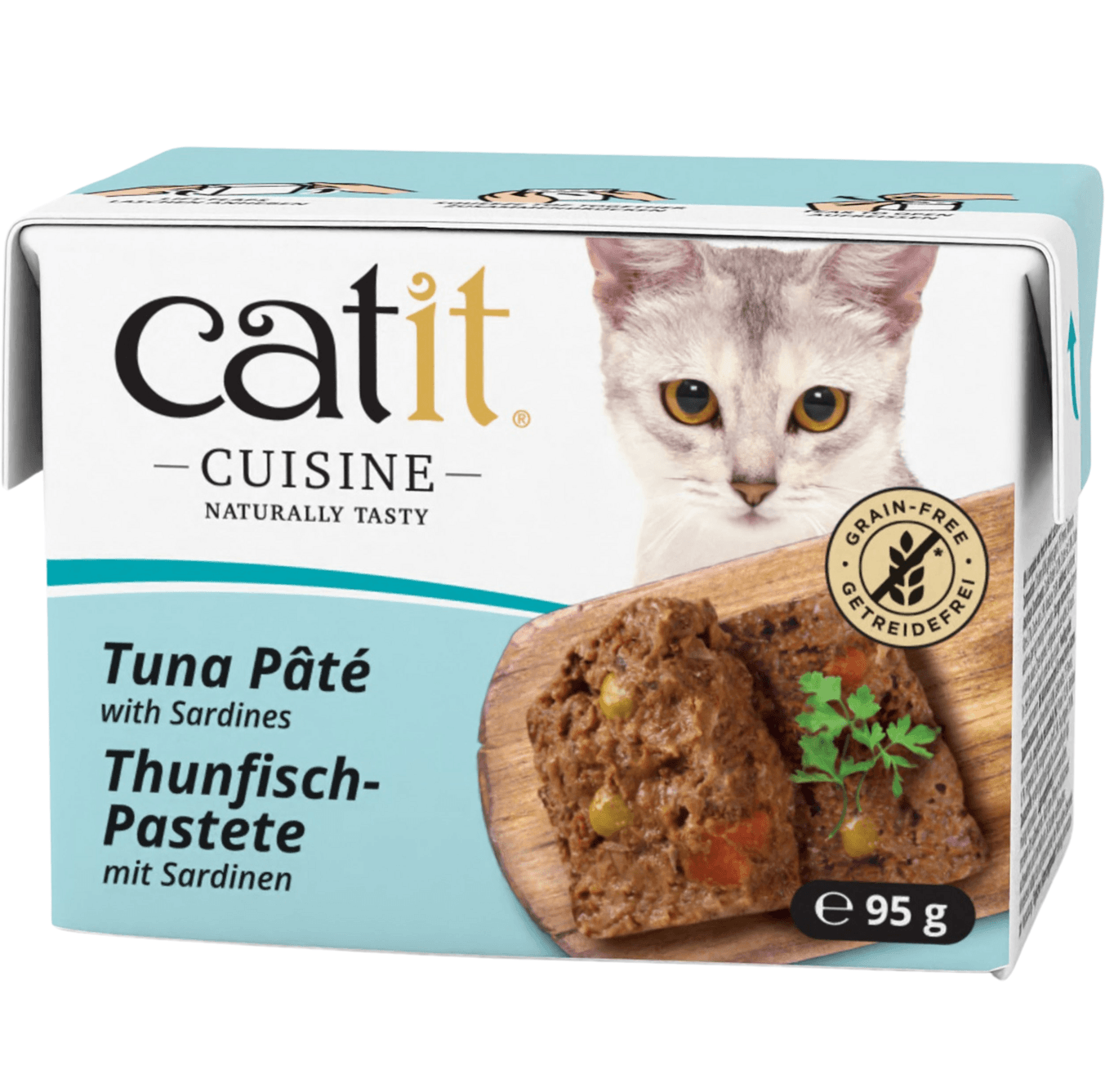 Полноценный (влажный) корм Catit Cuisine Pate паштет из тунца с сардинами, 95 г