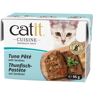 Полноценный (влажный) корм Catit Cuisine Pate паштет из тунца с сардинами, 95 г