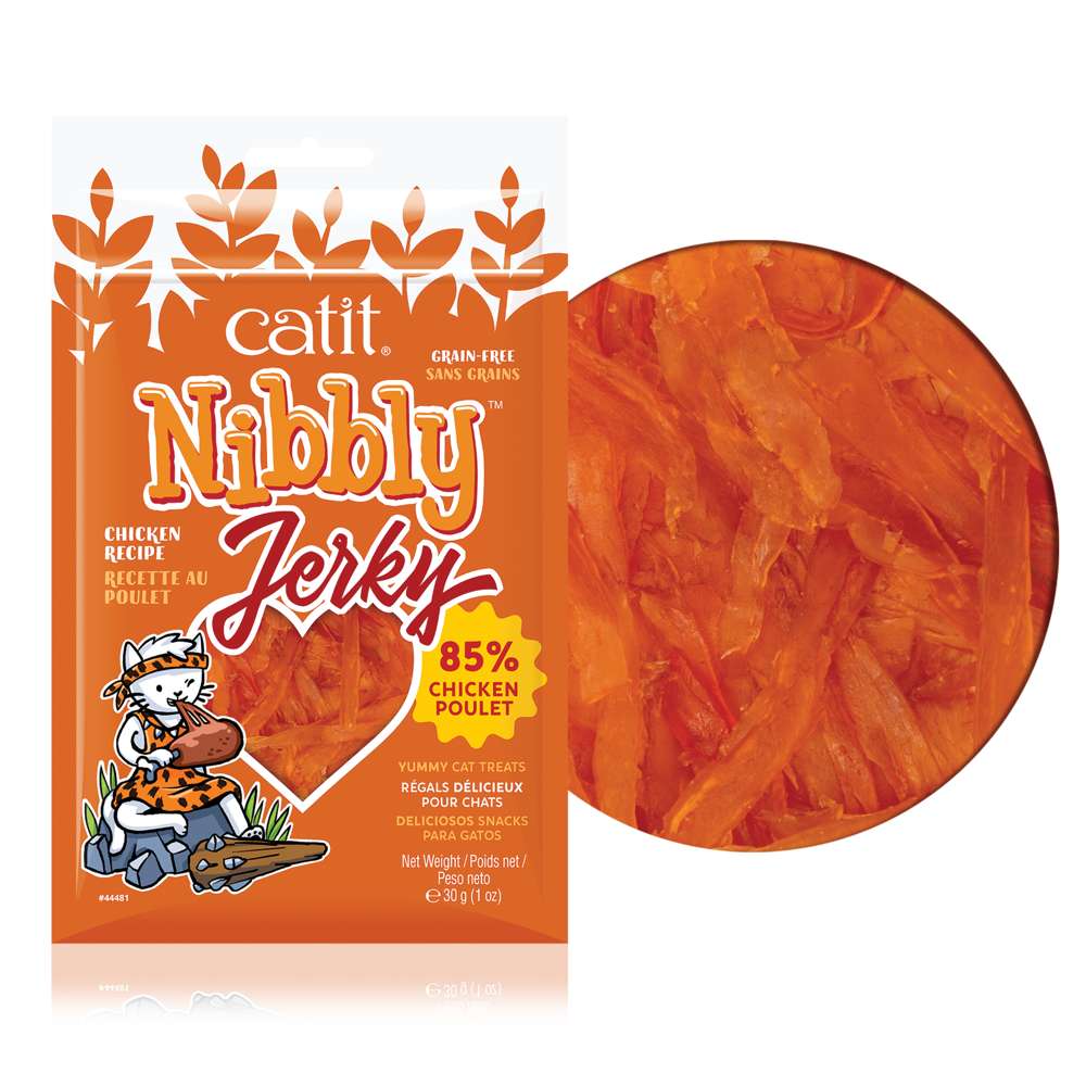 Maius kassidele Catit Nibbly Jerky, kana 30g