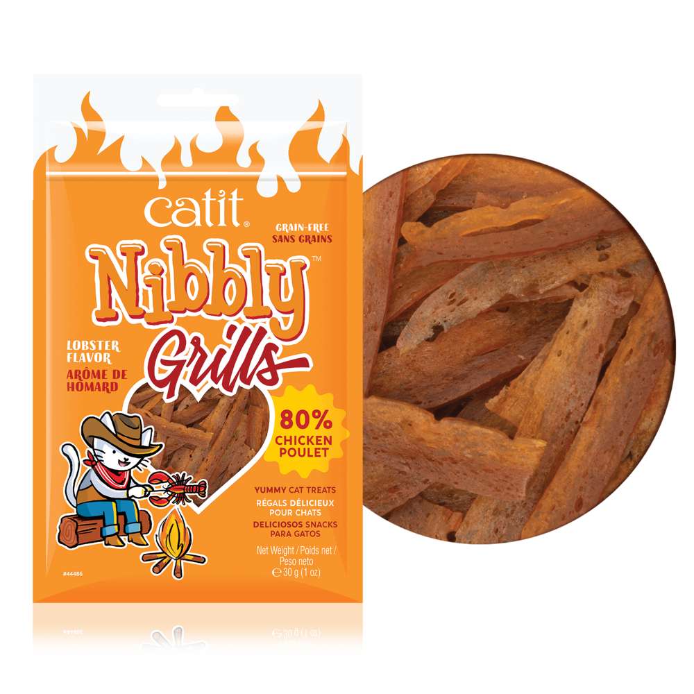 Лакомство для кошек Catit Nibbly Grills, курица и лобстер 30 г