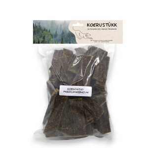 Koerustükk kuivatatud pardi liharibad koerale 1kg
