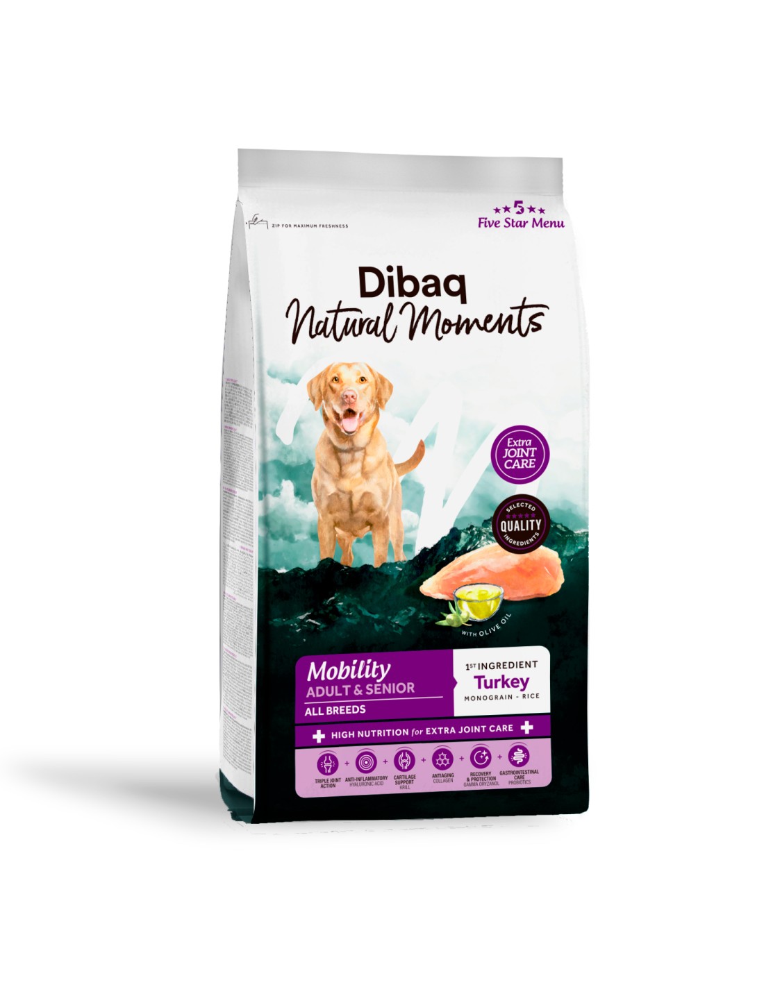 Dibaq Natural Moments 5 Star Mobility liigeseid toetav koeratoit 12kg
