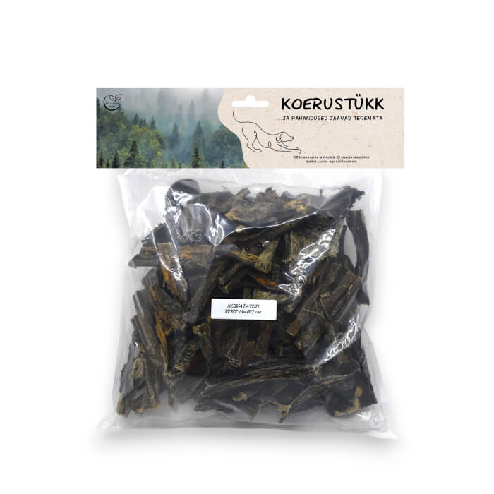 Koerustükk kuivatatud veise magu koerale 1kg