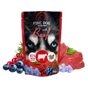 Rafi Fine Dog märgtoit veiseliha, mustikate ja jõhvikatega 500 g