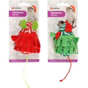 Flamingo jõuluteemaline mänguasi kassidele 10cm (assortii)