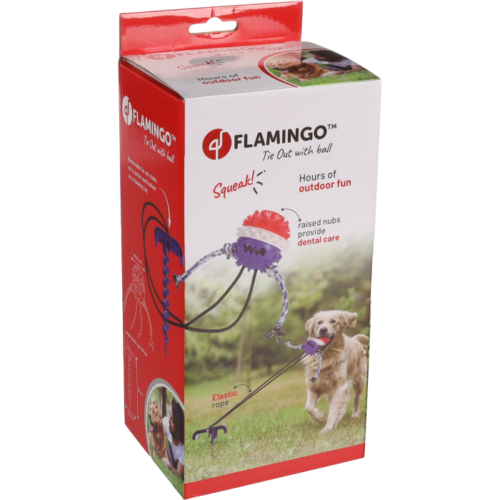 Flamingo Gazo maasse kinnitatav mänguasi koerale 25x11,8cm