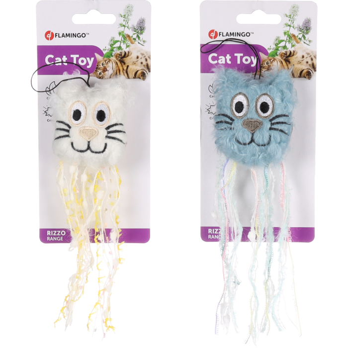 Flamingo Rizzo kassimänguasi naistenõgesega 21cm (assortii)