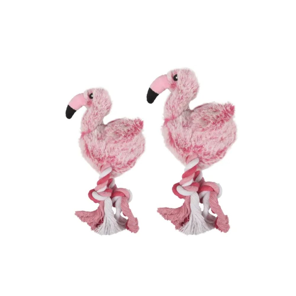 Flamingo mänguasi koertele "Andes" Flamingo nööriga, 33cm