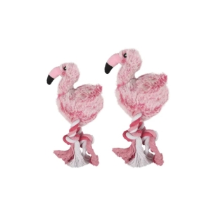 Flamingo mänguasi koertele "Andes" Flamingo nööriga, 33cm