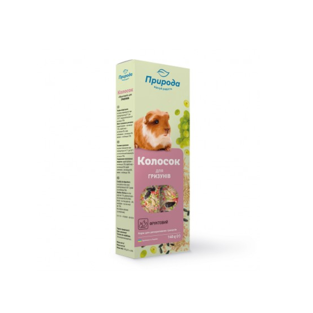 Priroda teraviljapulk närilistele Maxi Treats Fruity 140g