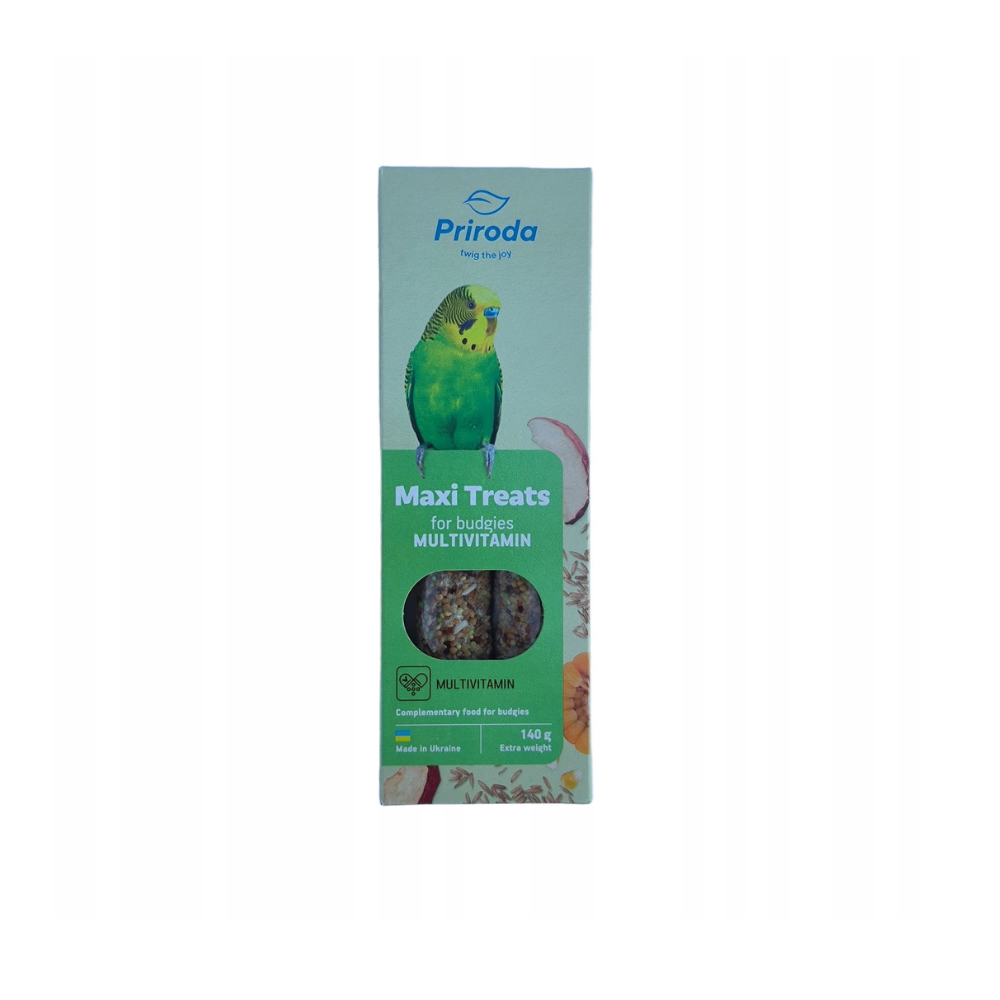 Priroda teraviljapulk viirpapagoidele Maxi Treats Multivitamin 140g