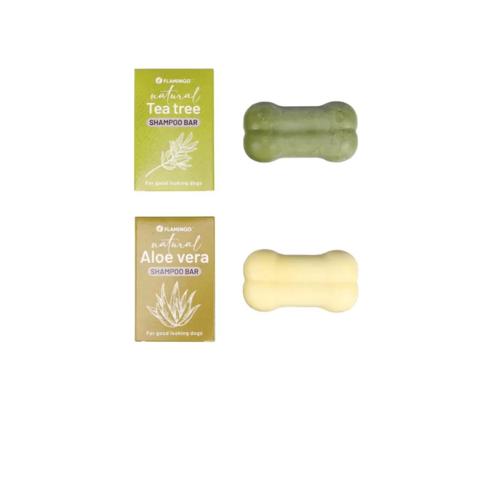 Flamingo tahke šampoon koerale "Natural Aloe Vera/Natural Tea Tree" 100g