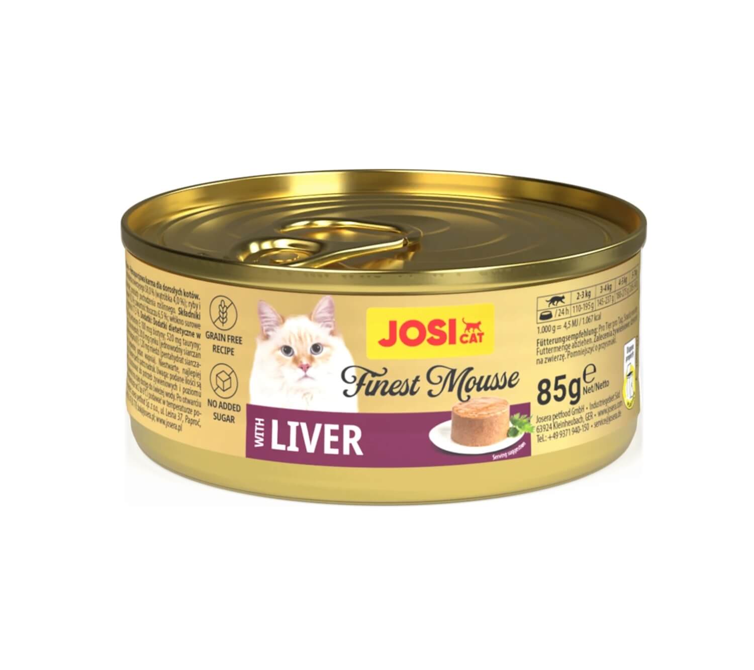 JosiCat Finest Mousse Liver 85g