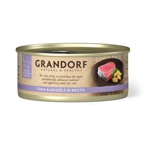 Grandorf Tuunikala filee ja Rannakarbid konserv kassidele 6x70g