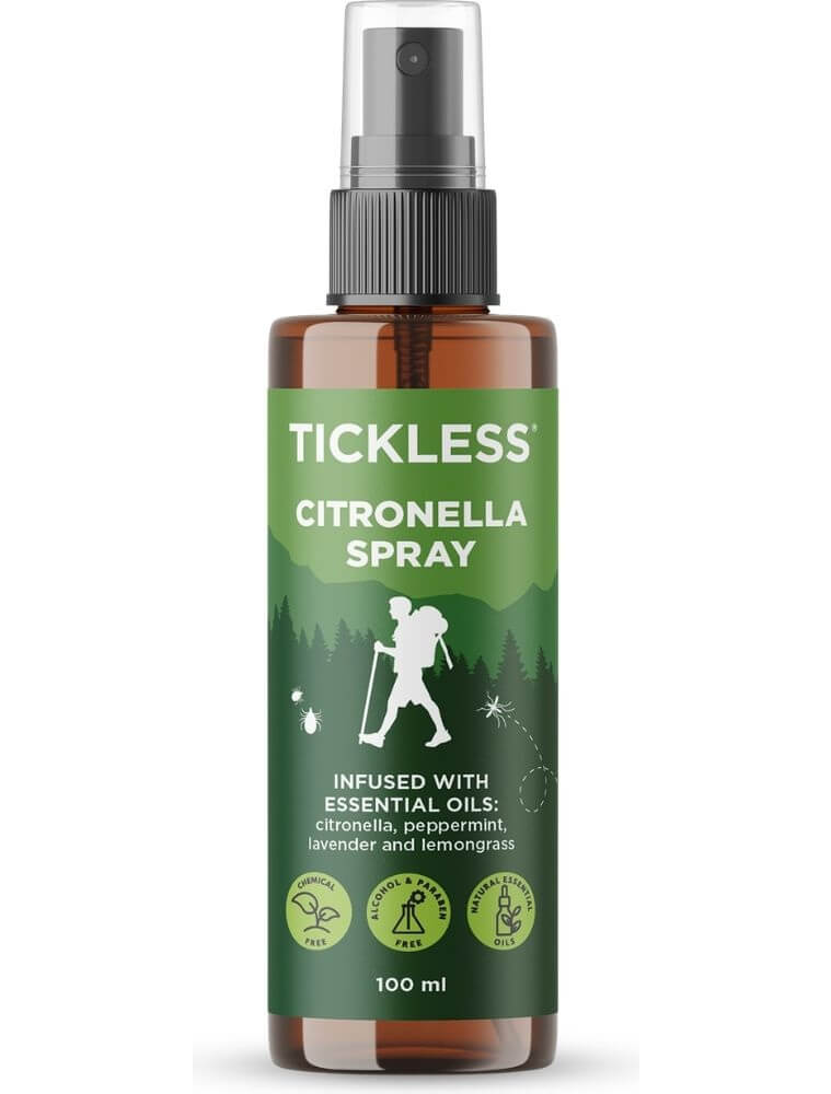 TICKLESS PUUGI- JA KIRBUVASTANE SPREI CITRONELLA INIMESTELE 100 ML