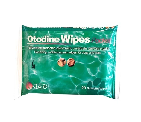 IC-Otodine Wipes Pocket N20 (puhastuslapid kõrvadele)