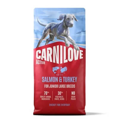 Carnilove Active Salmon & Turkey Junior LB koeratoit 12kg