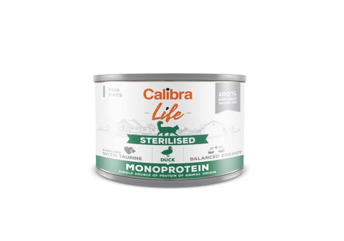 Calibra Life Sterilised Duck konserv kassidele 200g