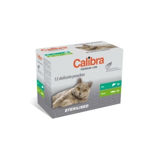Calibra Premium Sterilised multipakk märgtoit kassidele 12x100g