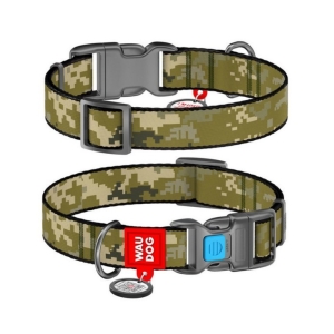 WAUDOG kaelarihm koerale QR-passiga “Military”, L