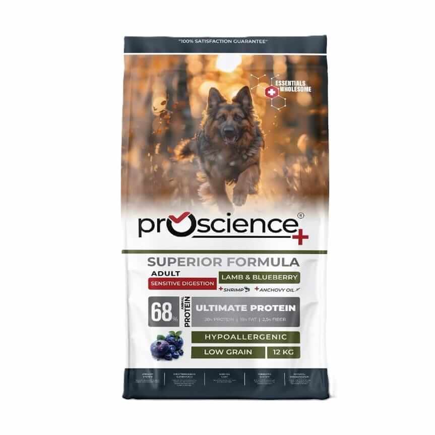 ProScience Dog Adult lambaliha ja mustikaga 12kg