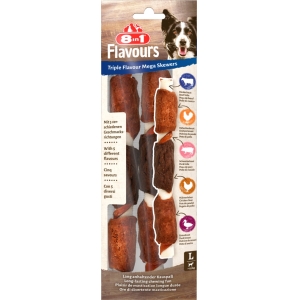 Лакомство для собак 8in1 Triple Flavour Мега-шашлычки 160г