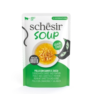 Schesir Soup kanaga, porgandi ja kõrvitsaga 40 g kassikonserv