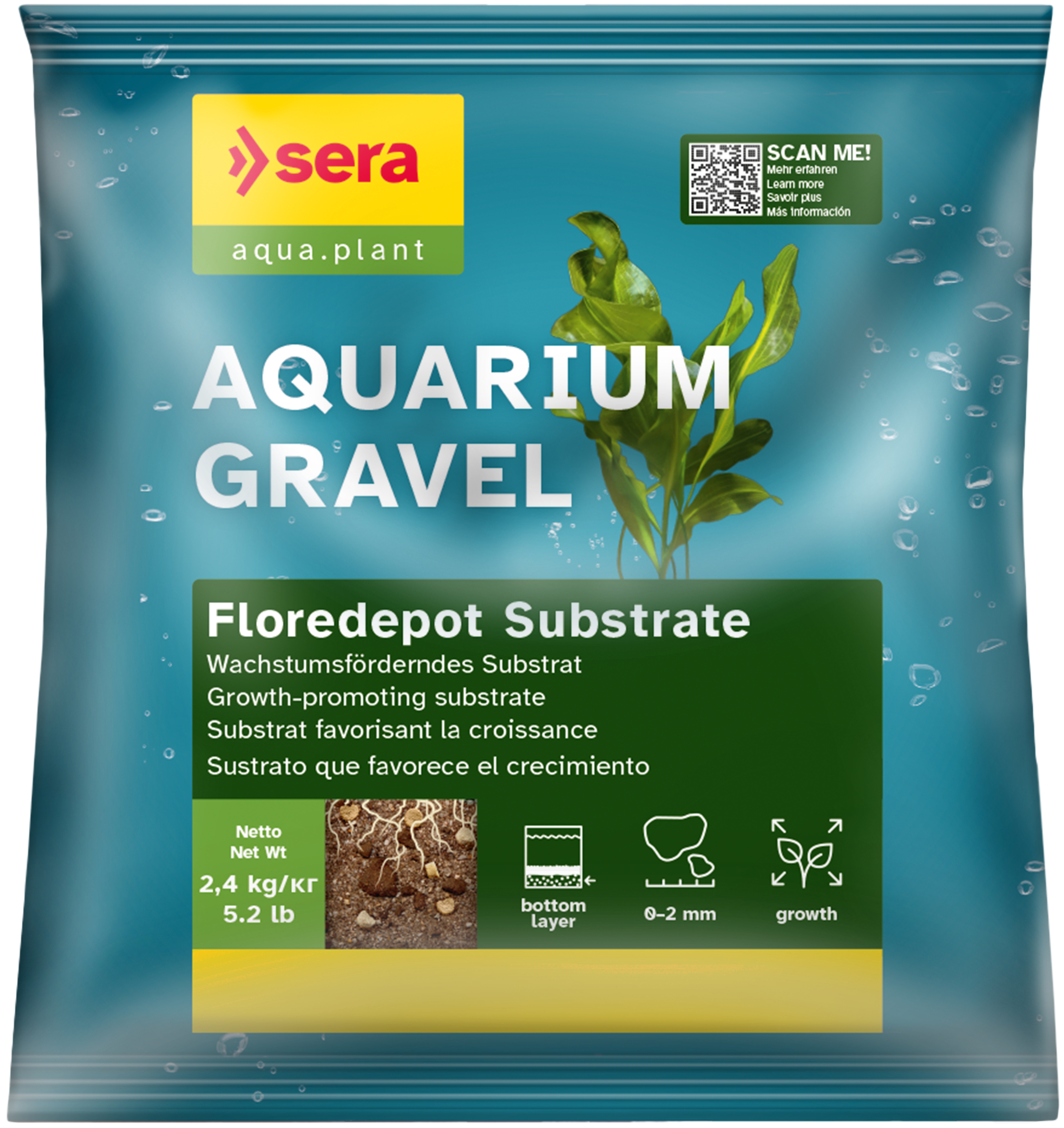 Sera  Aquarium Gravel Floredepot Substrate 2,4 кг